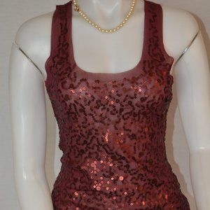 Max Studio~ Sheer Sequined Dress